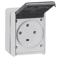 [LEGRAND] Prise de courant 3P+T 32A étanche plexo complet 400V IP44 IK08 gris