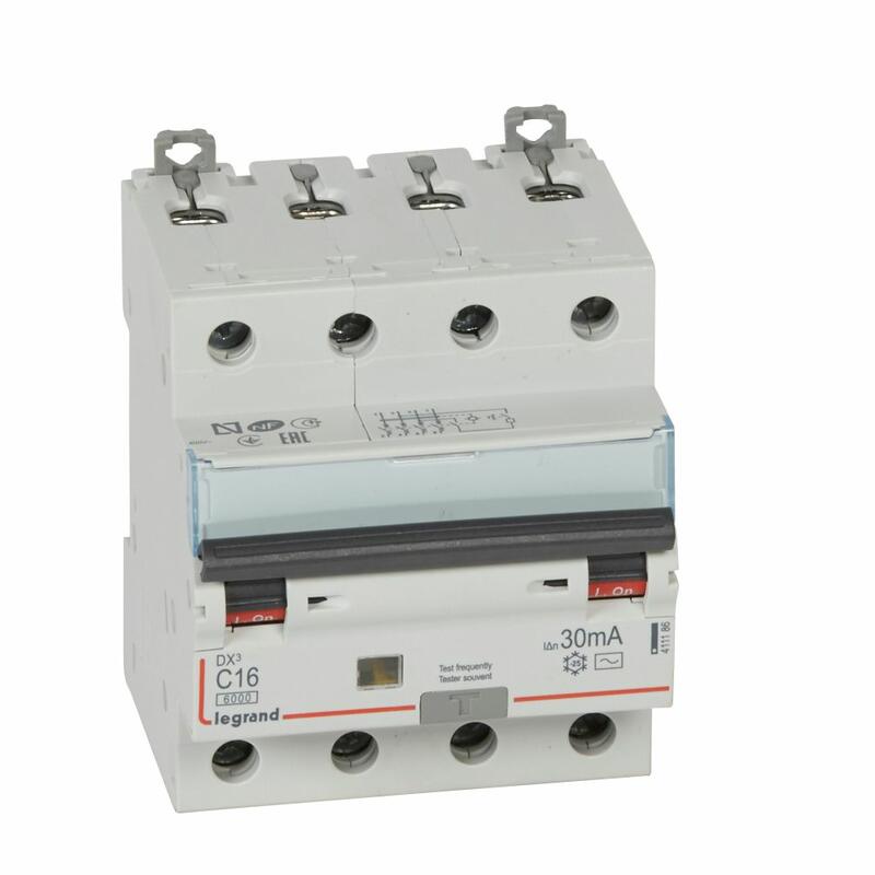[LEGRAND] Disjoncteur différentiel 4P 16A Vigi 30mA Courbe C Type AC [DX³6000]