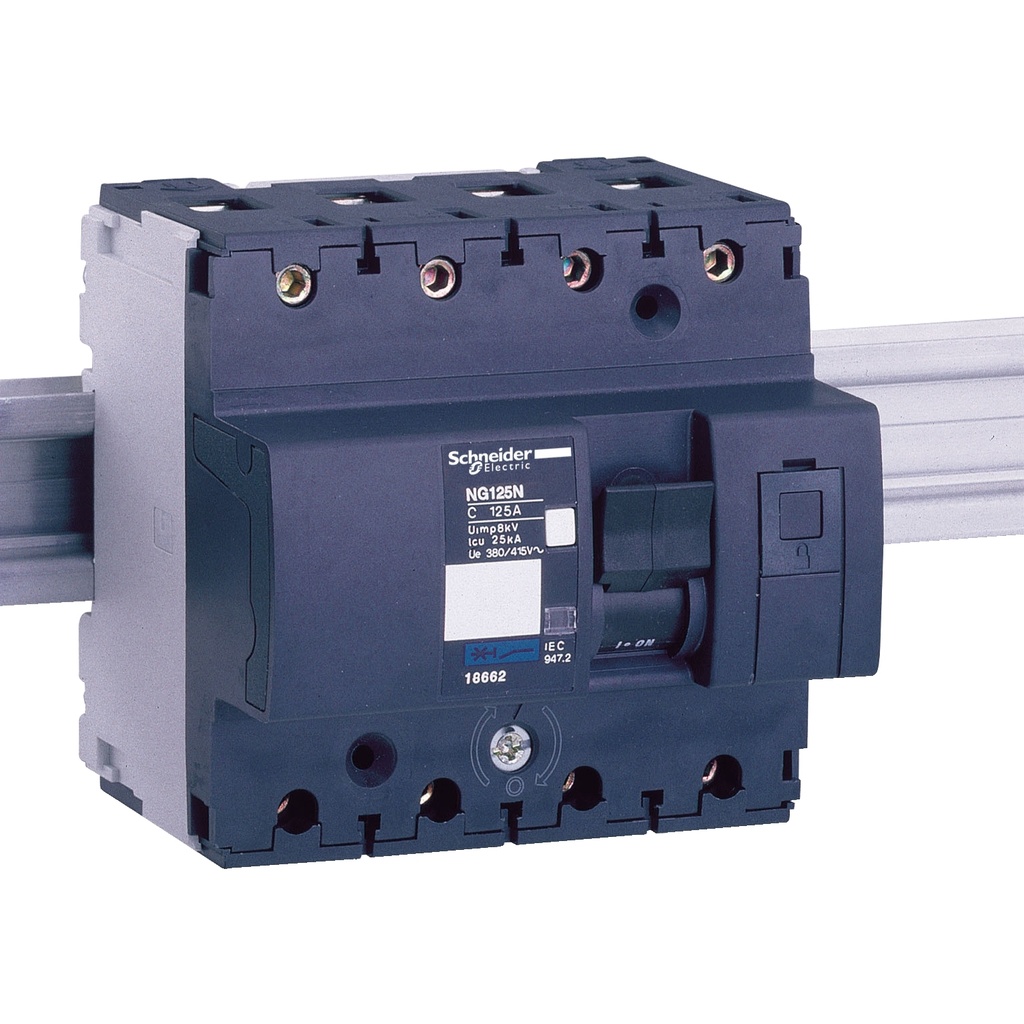 [SCHNEIDER] Disjoncteur modulaire NG125N 4P 125A Courbe C 400Vca 25kA
