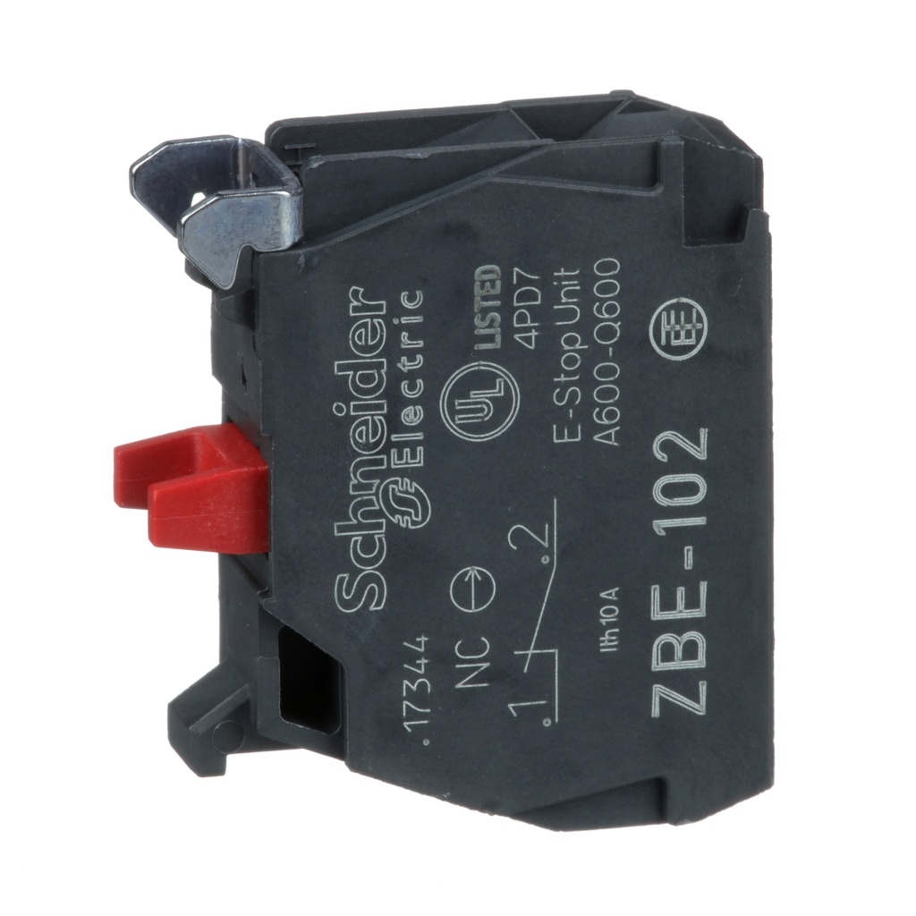 [SCHNEIDER] Bloc de contact 1O pour raccordement vis-étrier