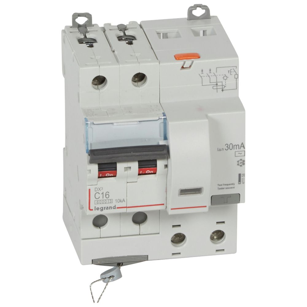 [LEGRAND] Disjoncteur différentiel 2P 20A Vigi 30mA Courbe C Type AC [DX³6000]