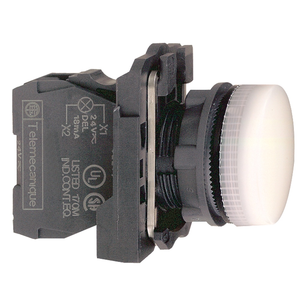 [SCHNEIDER] Voyant lumineux à Del intégrée Ø22 blanc 24V