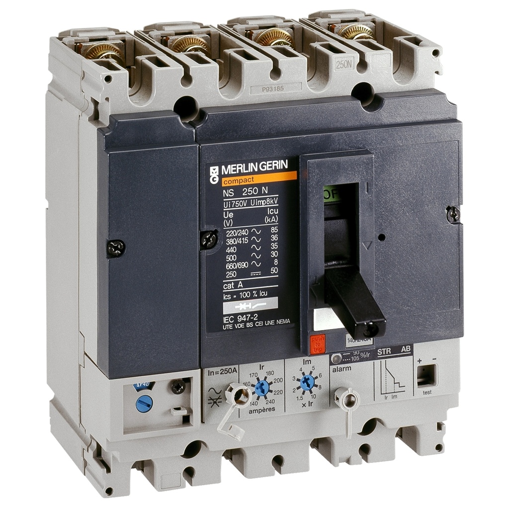 Disjoncteur compact NS250H tétrapolaire