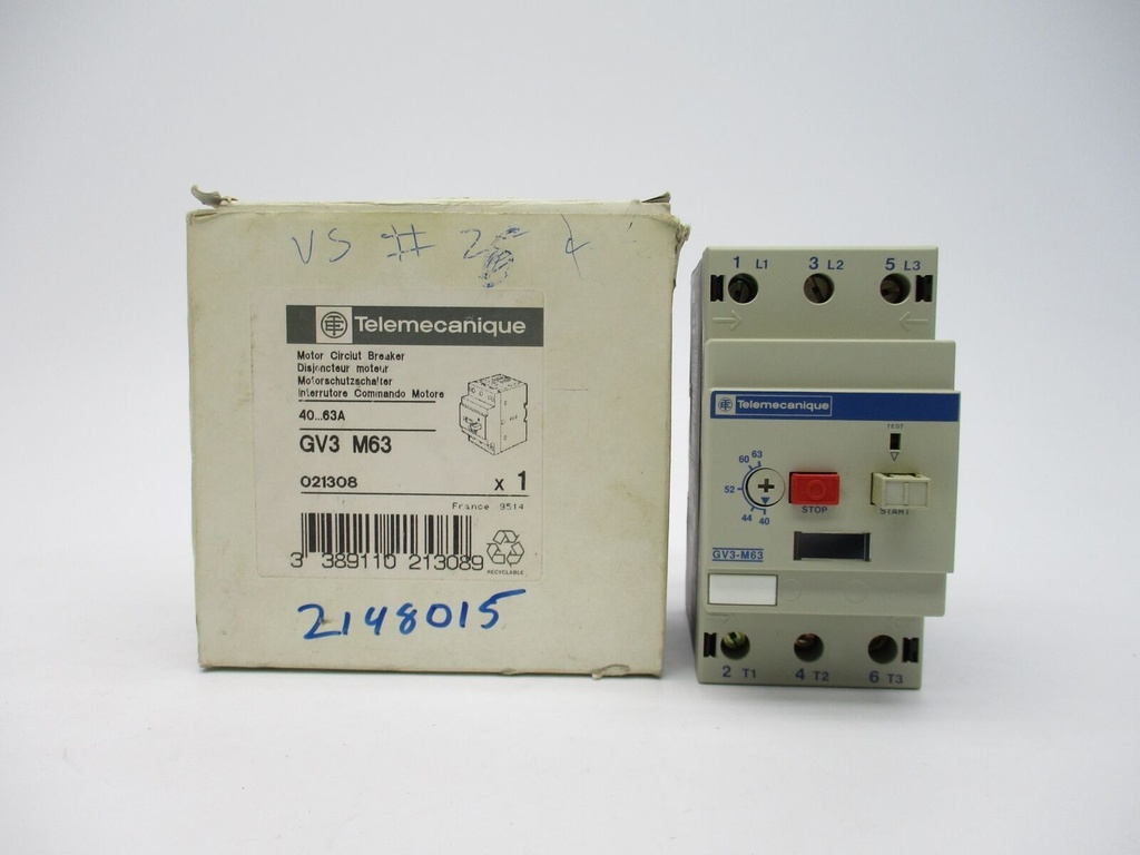 [TELEMECANIQUE] Disjoncteur moteur 25-40A 3x380V GV3 P40 (copie)