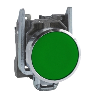 [SCHNEIDER] Bouton poussoir à impulsion - Ø22 - vert 1F à vis étrier