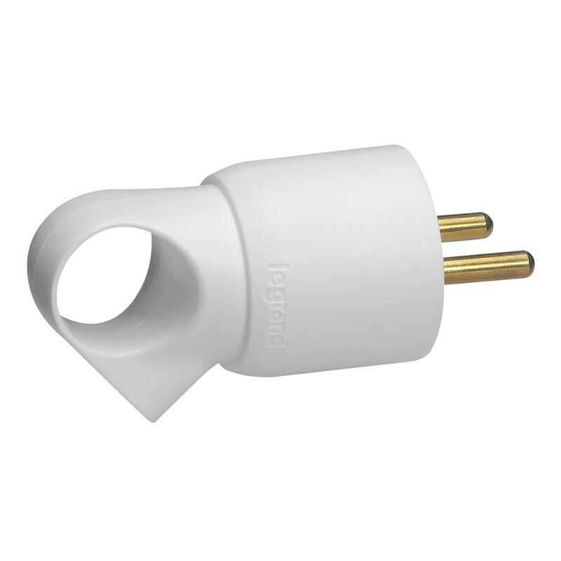 [LEGRAND] Fiche male plastique 16A 250V 2P+T blanc