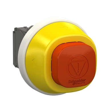 [SCHNEIDER] Bouton arrêt d'urgence lumineux rouge 1O+1F 24V