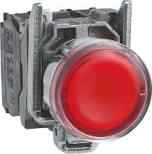 [SCHNEIDER] Bouton poussoir lumineux rouge Ø22 LED 1F+1O 24V