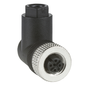 Connecteur femelle M12 coudé 4 pôles