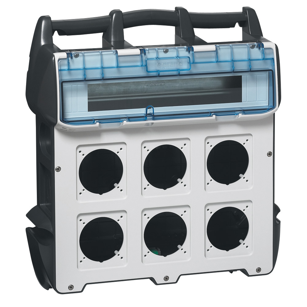Coffret de chantier  avec 6 prises P17 IP44 IK09 40A 400V