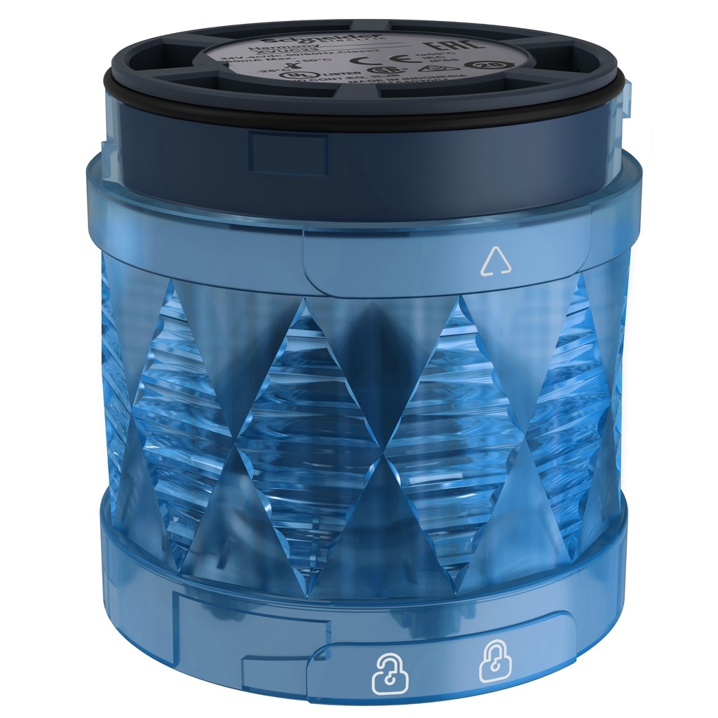 Elément lumineux fixe 24Vdc bleu
