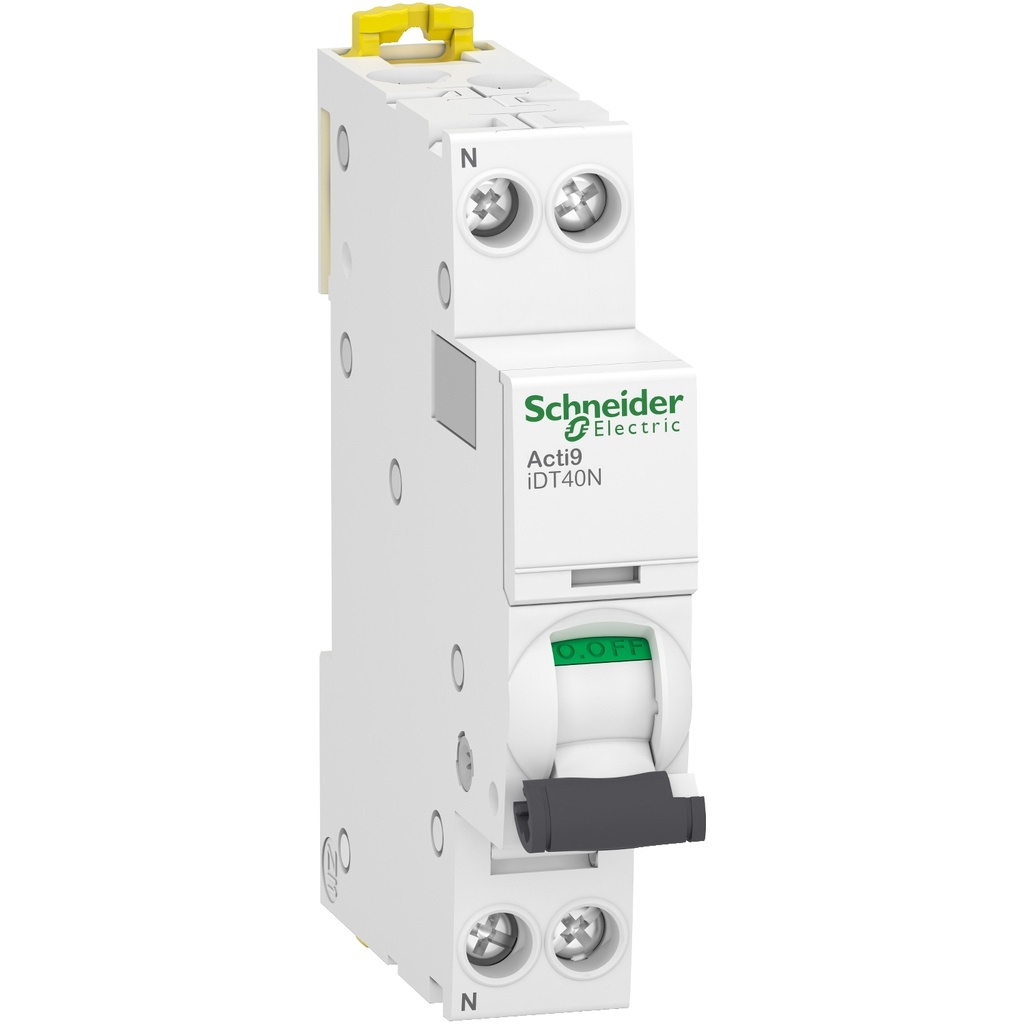 Disjoncteur modulaire 1P+N 16A courbe C 4500A/6kA [iC40]