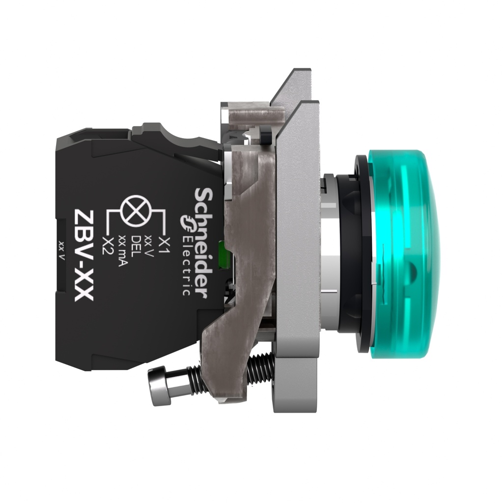 Voyant lumineux vert à vis étrier 250V [BA9s]