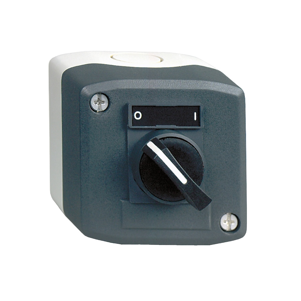 [SCHNEIDER] Boite à 1 bouton tournant Ø22 à manette - 1F