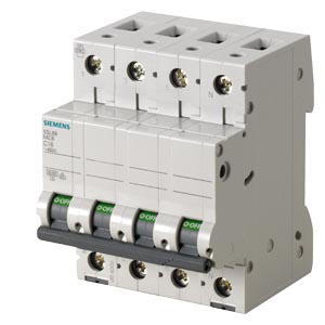 Disjoncteur miniature 6kA 400V, 3+N P Courbe C 32A