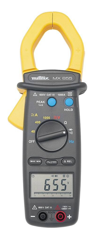 [CHAUVIN ARNOUX] Pince multimètre MX 655 CAT III-600V TRMS AC/DC
