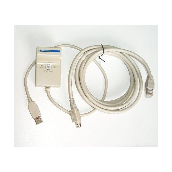 [SCHNEIDER] Câble de programmation terminal PC/processeur avec Convertisseur USB - RS485