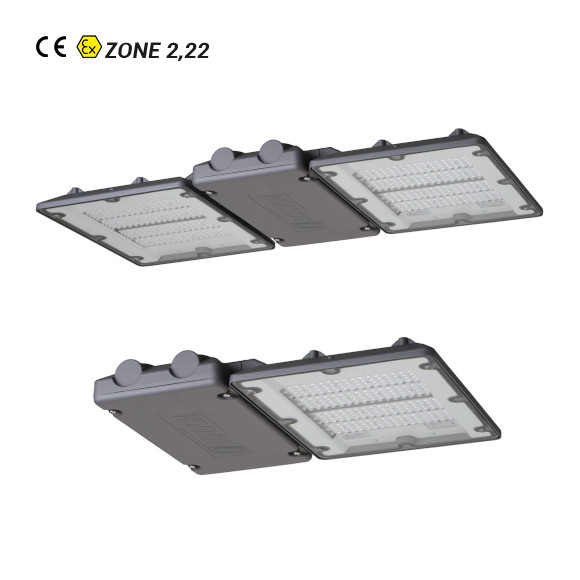 Projecteur LED 135W 20200lm ATEX ZONES 2 (gaz) et 22 (poussière) [ND8301 L210]