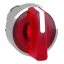 Tête pour bouton tournant lumineux rouge à manette 3 positions