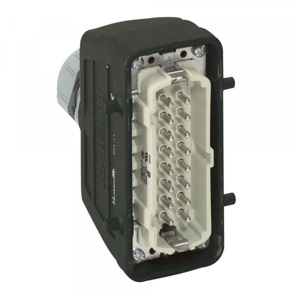 [LEGRAND] Connecteur multipôles Hypra 16A 500V 16P+T capot mâle sortie verticale