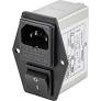 [SIRNAS] Filtre d'alimentation TRU COMPONENTS TC-10101460 avec connecteur femelle pour appareil, avec interrupteur, avec 2 fusibles 250 V/AC 6 A 0.8 mH 1 pc(s)