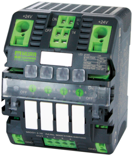 Disjoncteur électronique 4 canaux IN:24Vdc OUT: 24V/1-2-4-6ADC [MICO+ 4.6]