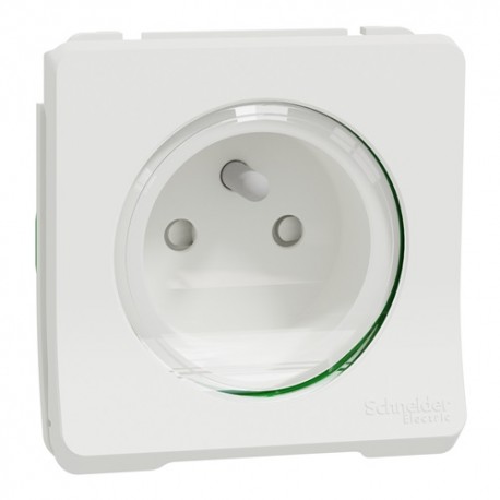 Prise de courant composable encastrée 2P+T 16A blanche 250V IP55 [MUREVA]