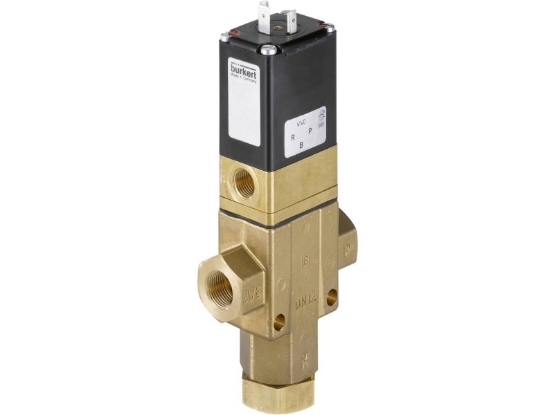 Electrovanne 3/2 assisté à piston type 6430 avec DN=25