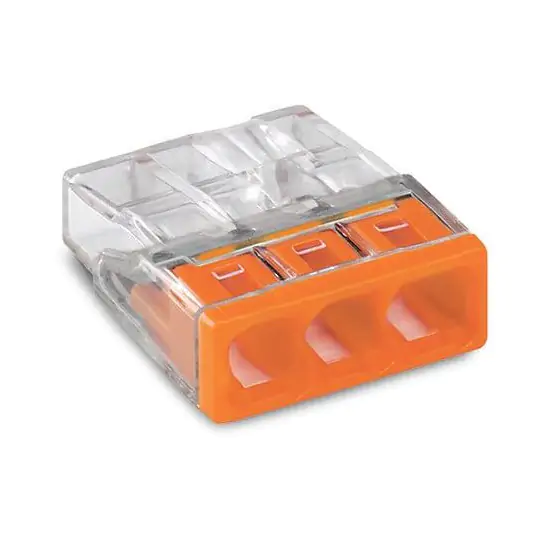 [WAGO] Connecteur électrique 3 entrées de fils rigide 0.5 à 2.5mm²