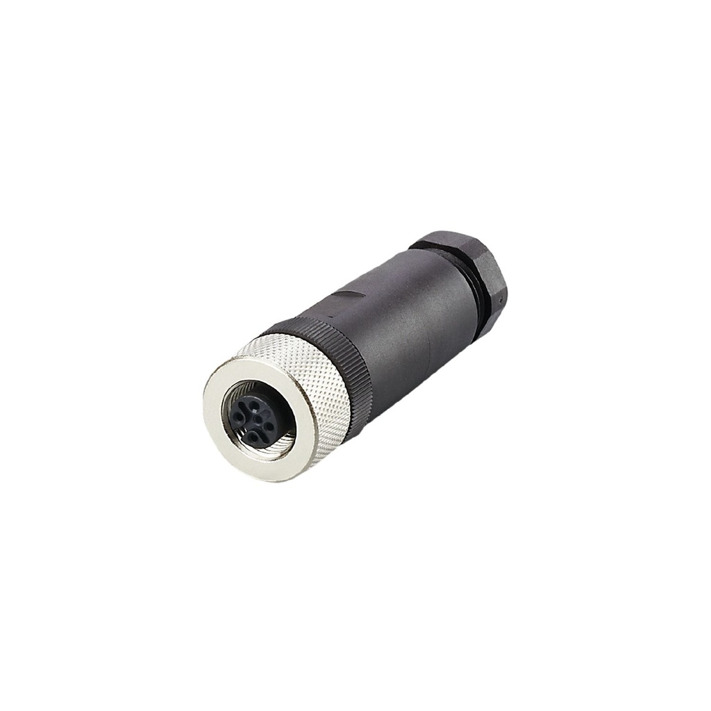 Connecteur femelle M12 droit 3 pôles sans câble [SDOGH050MSSFKPG]