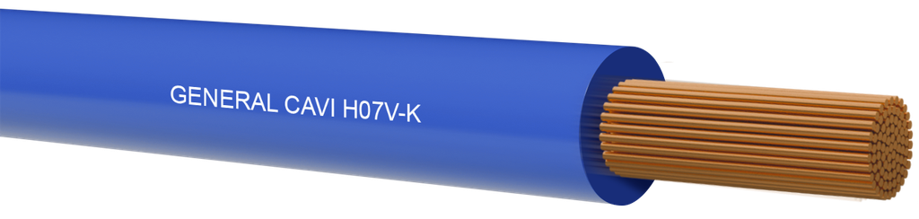 Câble TH souple 1mm² bleu clair [H05V-K] [RAL5015]