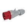 Fiche male industrielle 3P+T 32A 380V-415V P17 IP44