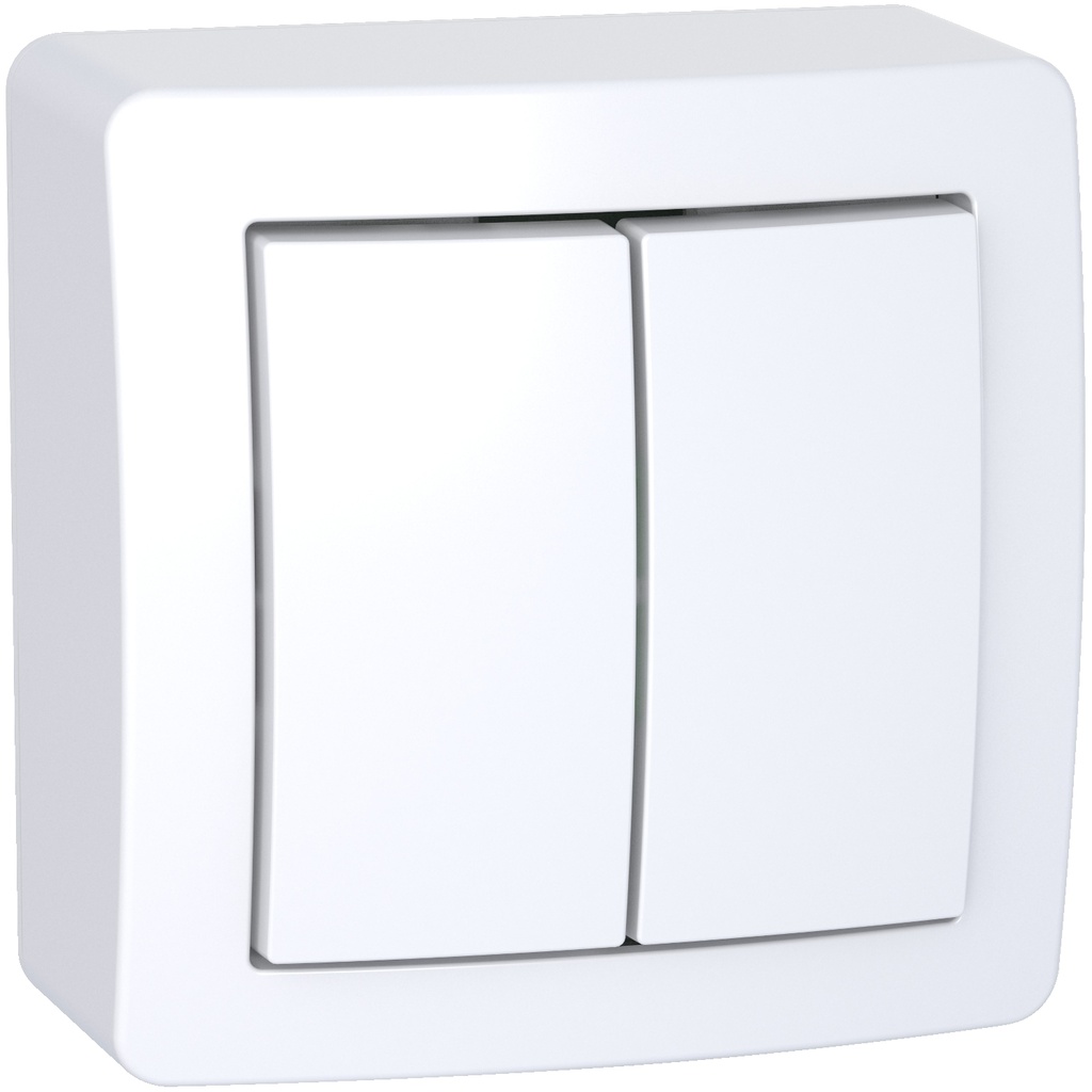 Interrupteur double Va et Vient apparent 10A 250V [ALREA]