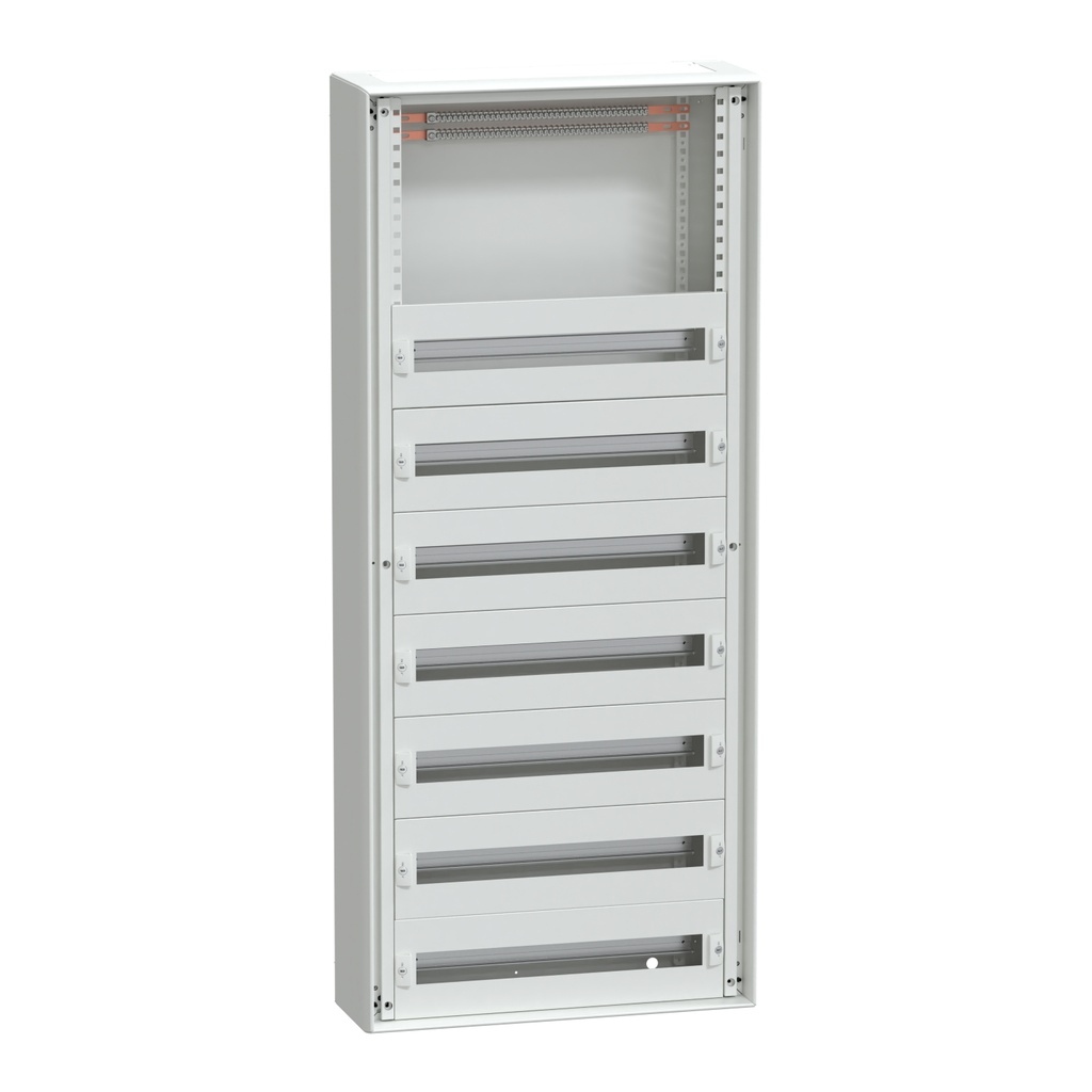 [SCHNEIDER] Coffret métal 7 rangées 27 modules avec porte pleine [PrismaSeT G]