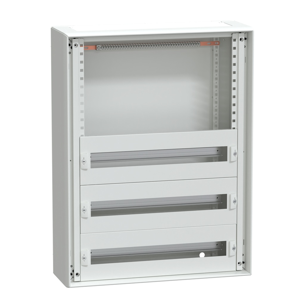 Coffret métal 3 rangées 15 modules avec porte pleine [PrismaSeT G]