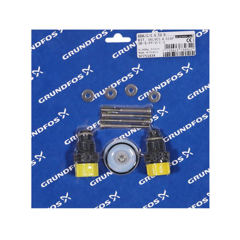 Kit de maintenance vanne et membrane pour pompe DDA/C/E