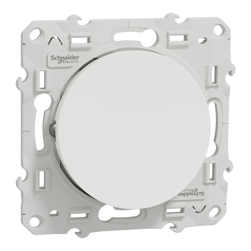 [SCHNEIDER] Interrupteur va et vient encastré 2P+T 10A blanc 250V IP21 [ODACE]