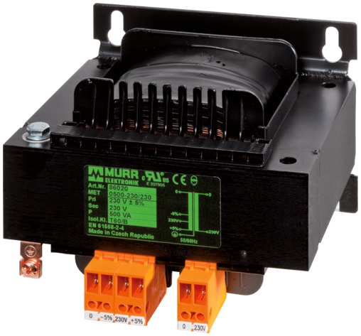 [MURR ELEKTRONIK] Transformateur monophasé 1500VA 400V/230V [MET 1500-400/230]
