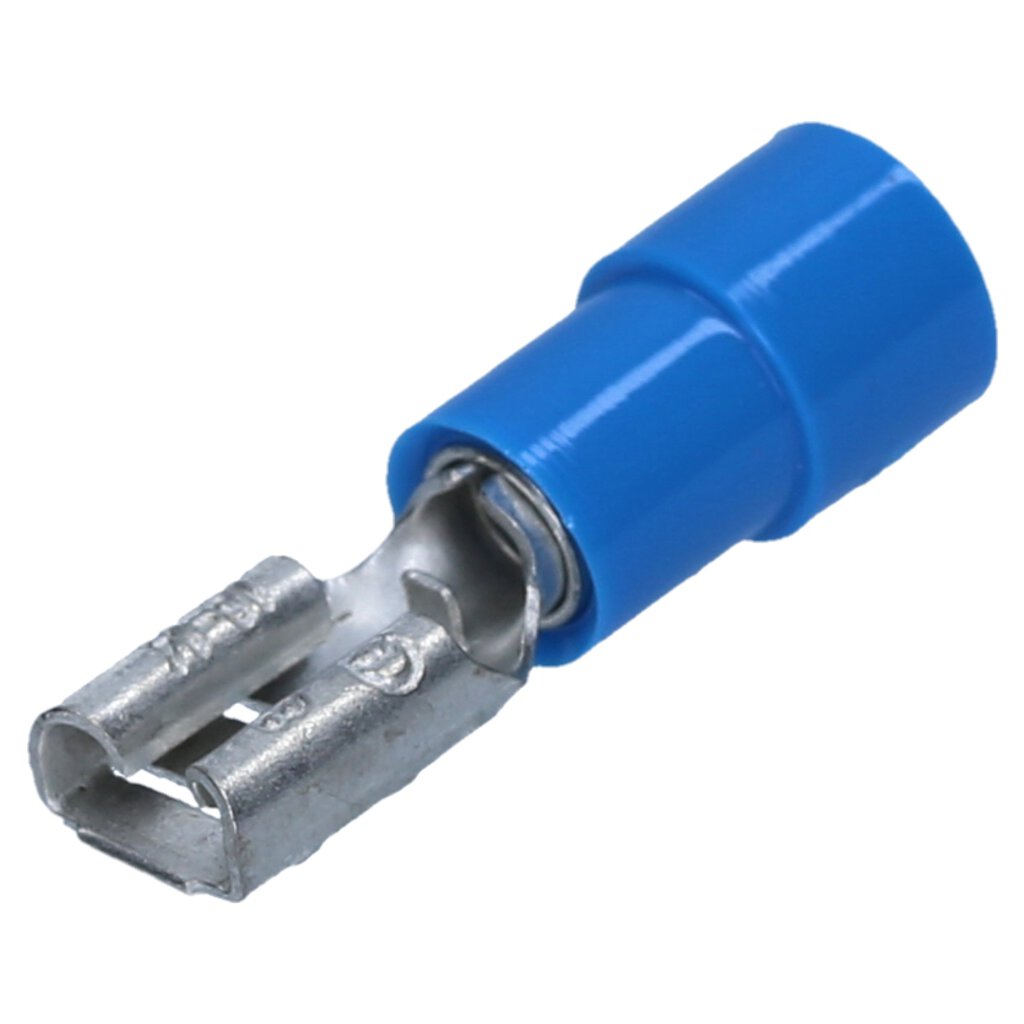 Cosse a clip femelle entièrement isolée 1.5-2.5mm² Bleu largeur 4.8mm²