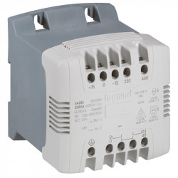 [LEGRAND] Transformateur de commande et sécurité a connexion a vis primaire 230V/400V et secondaire 24V/48V - 160VA