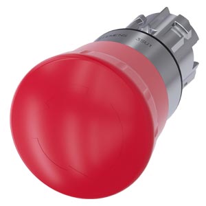 [SIEMENS] Bouton d'arrêt d'urgence rond en métal D=22mm