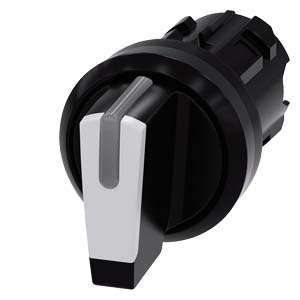 Commutateur rotatif 3 positions rond plastique lumineux D=22mm