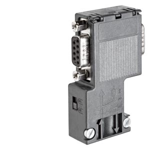 Connecteur PROFIBUS 90° avec prise femelle PG