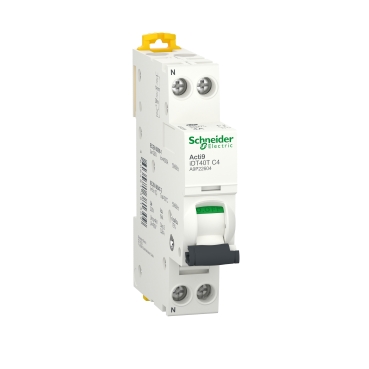 [SCHNEIDER] Disjoncteur modulaire 1P+N 10A courbe B 4500A/6kA [iDT40T]