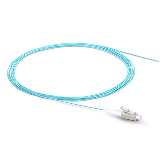 [FS] Pigtail en fibre optique 1m(3pi) LC UPC simplex OM3 multimode PVC (OFNR) 0,9mm