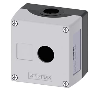 Boîtier pour appareils de commande 22mm rond  plastique avec raccord à vis métrique M20 et écrou hexagonal pour boîtier 