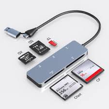 [DELOCK] Lecteur de carte mémoire CFAST USB 3.0 USB C, CFast 2.0, adaptateur de carte mémoire CFast 5 Gbit/s en aluminium pour cartes Lexar, Transcend et Sony, lecture simultanée de 5 cartes pour cartes CFast/CF/SD/TF/XD