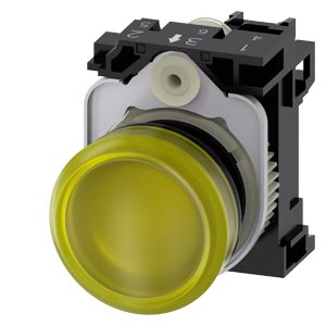 [SIEMENS] Voyant lumineux DEL Ø22 rond jaune 24Vac/cc avec LED intégrée