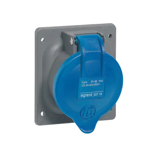 Prise à entraxes unifiés fixe Hypra IP44 32A 2P+T 200/250V