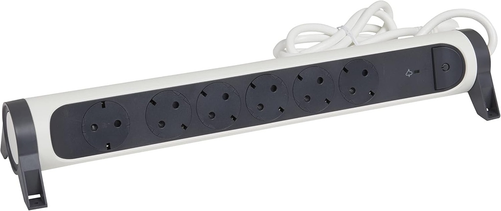[LEGRAND] Rallonge multiprise rotative à 6 prises 16A 230V avec parasurtenseur intégré avec SPD [L=1,5m]